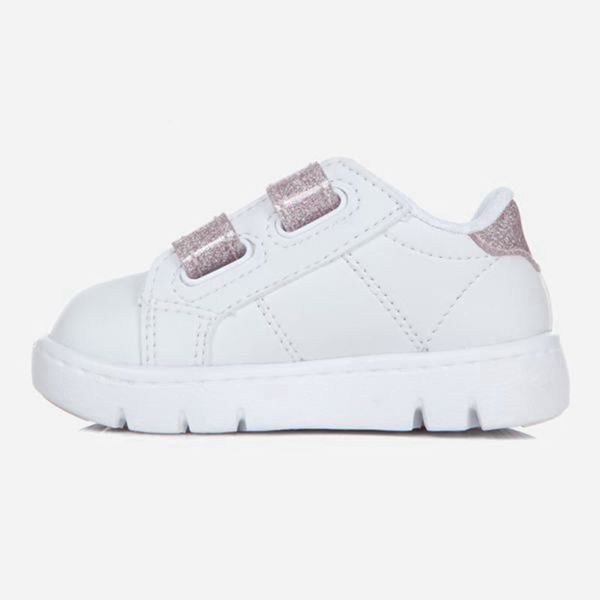 Fila Court Flex Vc Kd Boy's Lifestyle Shoes - White/Pink,NZ 198-82459